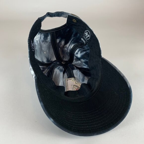 Arizona Diamondbacks Black Gray White Tie Dye 47 Brand Clean Up Strapback Hat - Picture 4 of 6